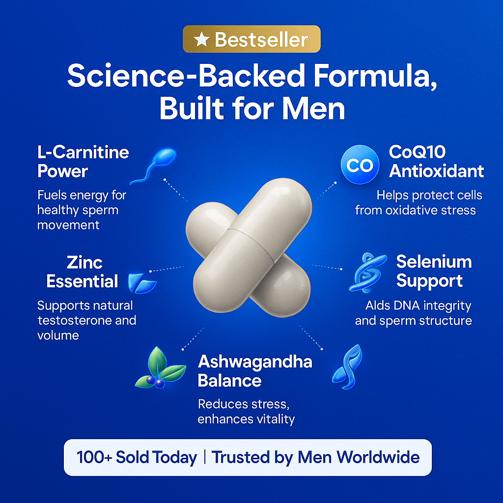 Sperm Health & Natural Testosterone Capsules